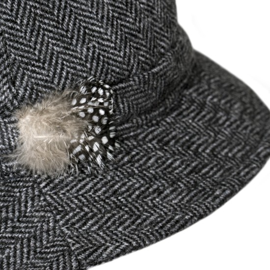 Herringbone Blarney Crushable Tweed Hat