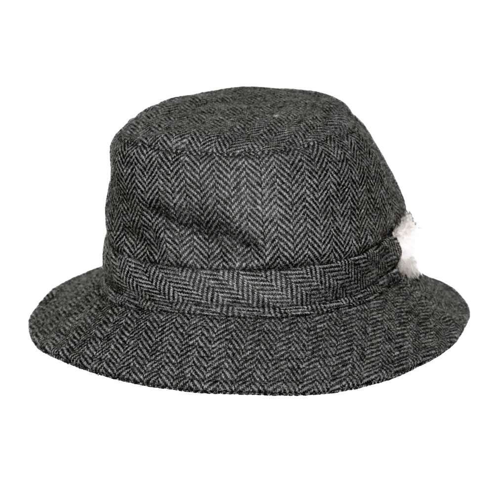 Herringbone Blarney Crushable Tweed Hat Shandon Hats